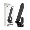 BASECOCK - REALISTISCHER VIBRATOR MIT FERNBEDIENUNG SCHWARZ 20 CM -O- 4 CM Vibrator diskret online kaufen