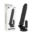 BASECOCK - REALISTISCHER VIBRATOR MIT FERNBEDIENUNG SCHWARZ 21 CM -O- 4 CM Vibrator diskret online kaufen