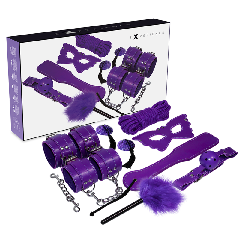 EXPERIENCE - BDSM-FETISCH-KIT LILA SERIE Set Produktansicht