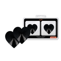 Coquette Chic Desire Nippelabdeckungen Schwarze Herzen – Wiederverwendbar – Brust-Accessoire Bild 1