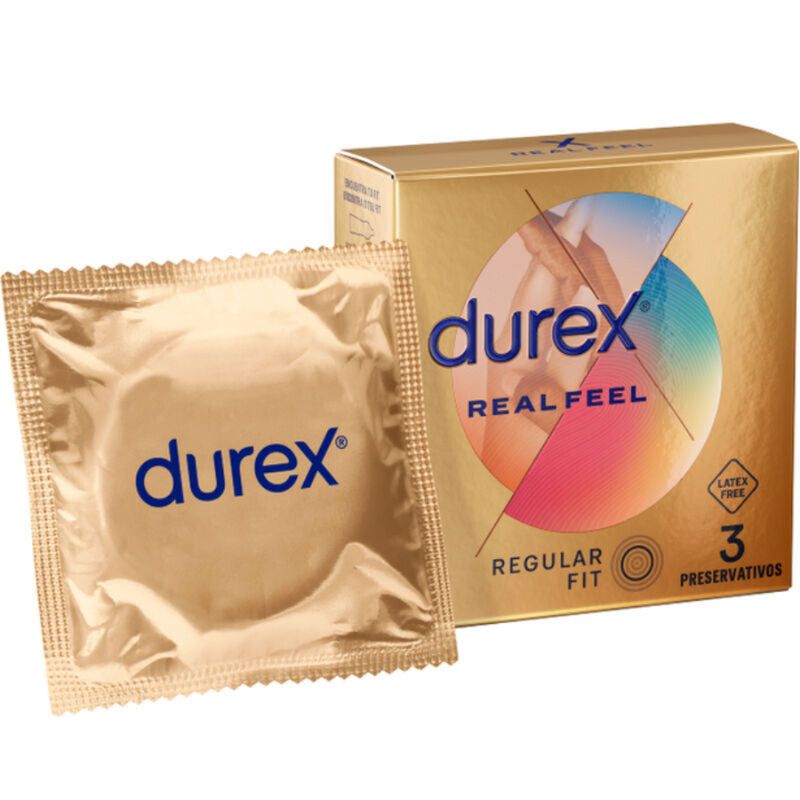 DUREX - ECHTE GEFÜHLKONDOME 3 EINHEITEN für Schutz und angenehmes Gefühl