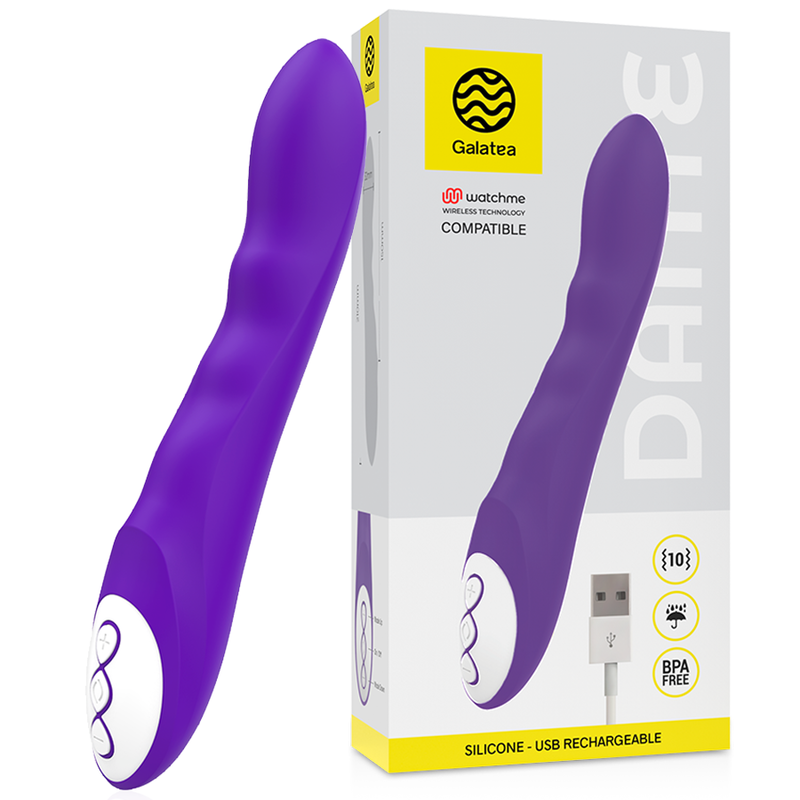 GALATEA - DANTE LILA VIBRATOR, KOMPATIBEL MIT DER DRAHTLOSEN WATCHME-TECHNOLOGIE Vibrator diskret online kaufen
