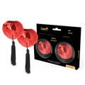 Coquette Chic Desire Rote Nippelabdeckungen – Selbstklebend & Sexy – Brust-Accessoire Bild 1