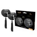 Coquette Chic Desire Schwarze Pailletten-Nippelabdeckungen – Sexy & Glitzernd – Brust-Accessoire Bild 1