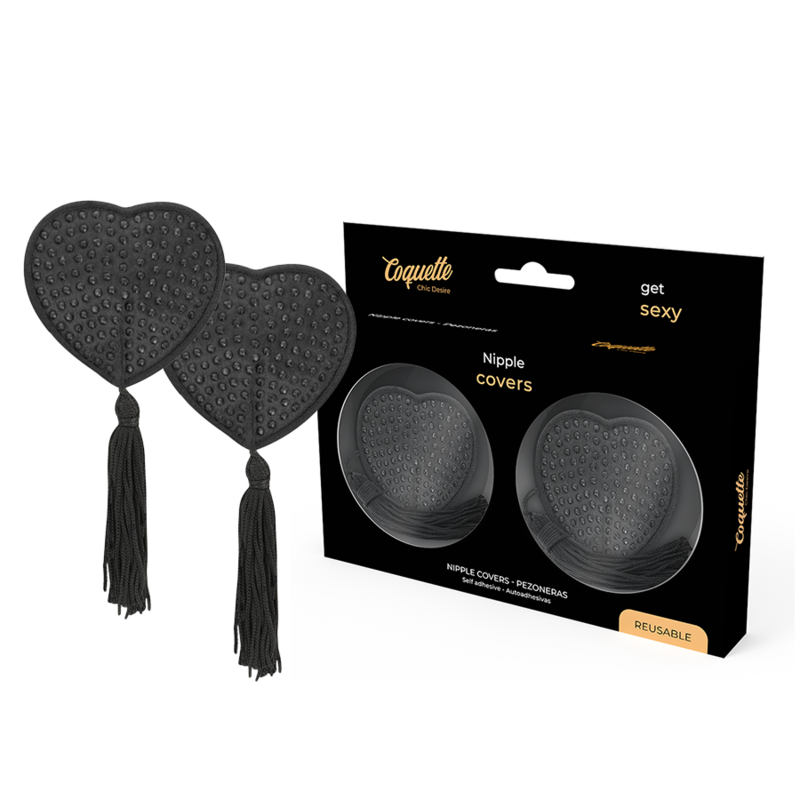Coquette Chic Desire Schwarze Nippelabdeckungen – Sexy & Elegant – Brust-Accessoire Bild 1