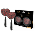 Coquette Chic Desire Nippelabdeckungen Rot/Schwarz – Sexy & Wiederverwendbar – Brust-Accessoire Bild 1