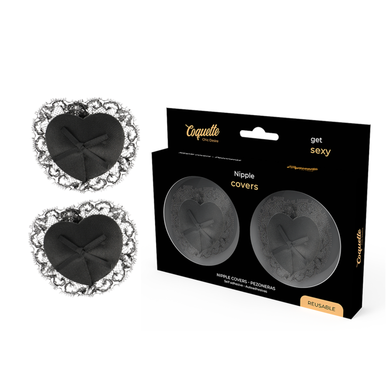 Coquette Chic Desire Nippelabdeckungen Schwarze Spitze – Sexy & Elegant – Brust-Accessoire Bild 1