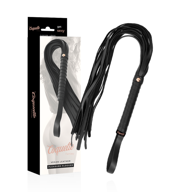 COQUETTE CHIC Desire Fantasy-Peitsche 28 cm – Veganes Leder & BDSM | Secret Pulse BDSM-Peitsche diskret online kaufen