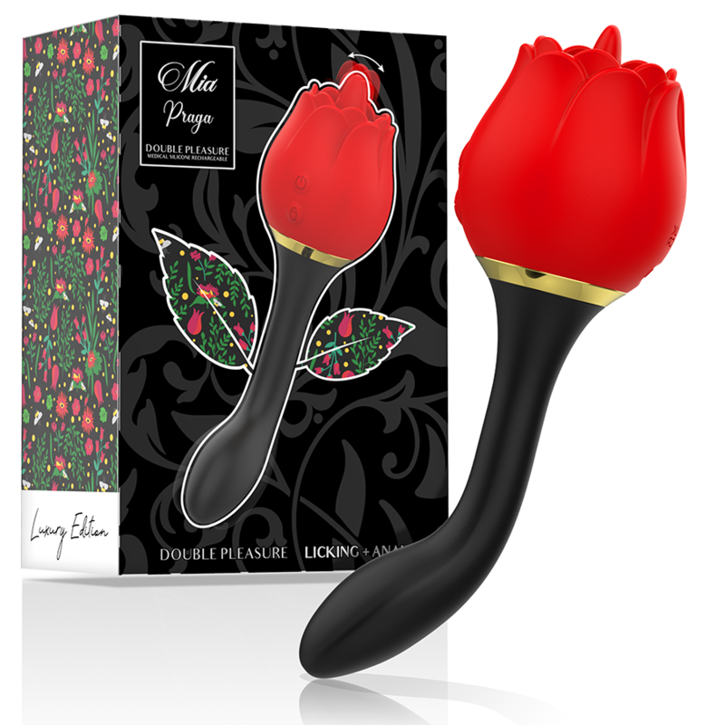 MIA Double Pleasure – Lecken & Anal, 10 Vibrationsmodi, Wasserdicht, USB Produktansicht und Details
