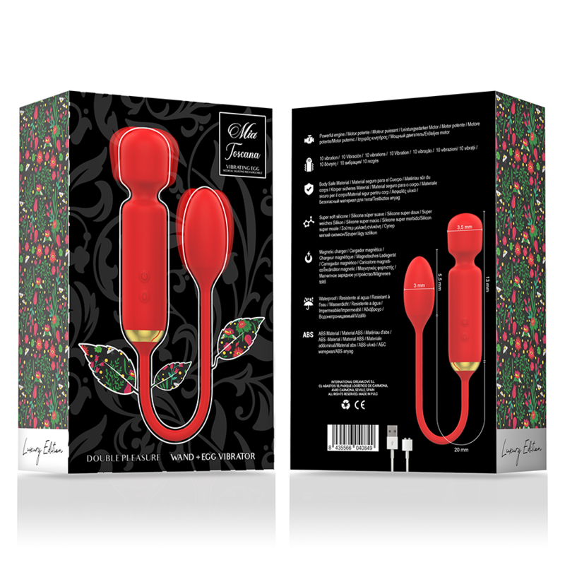 MIA - TOSCANA DOPPELTER GENUSSSTAB + VIBRIERENDES EI – Vibrator Bild 12