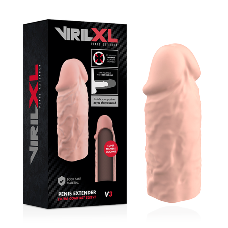 VIRILXL - NATÜRLICHE PENISVERLÄNGERUNG AUS FLÜSSIGEM SILIKON V3 – Penis-Extender Bild 2