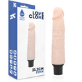 LOVECLONE - FINN SELBSTSCHMIERENDER VIBRATOR 21.2 CM -O- 3.8 CM Gleitgel Produktverpackung und Details