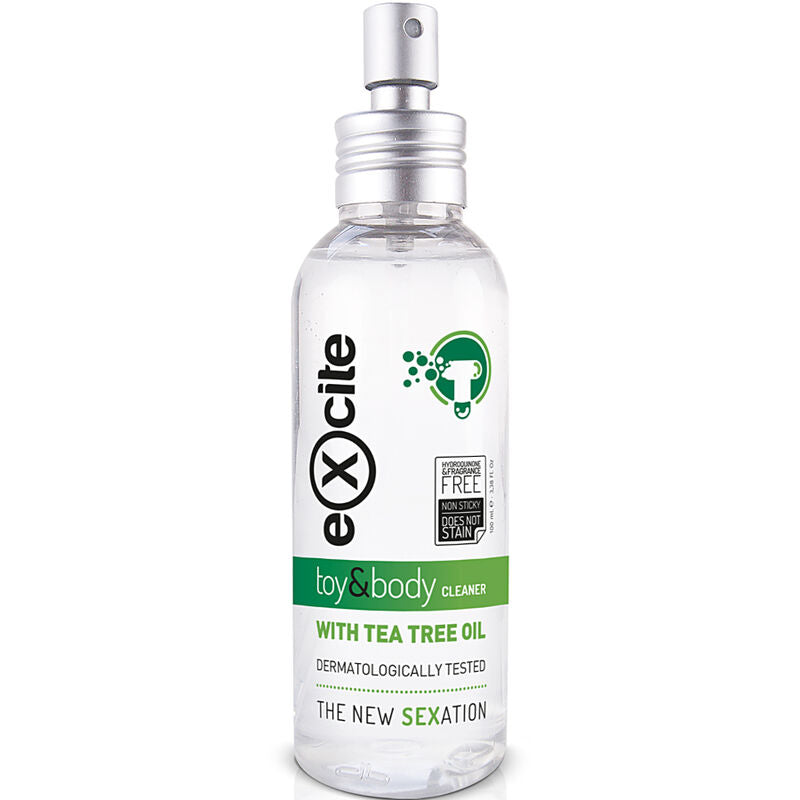 EXCITE Toy & Body Cleaner – 100 ml, Teebaumöl, Sulfatfrei Detailansicht bei Secret Pulse