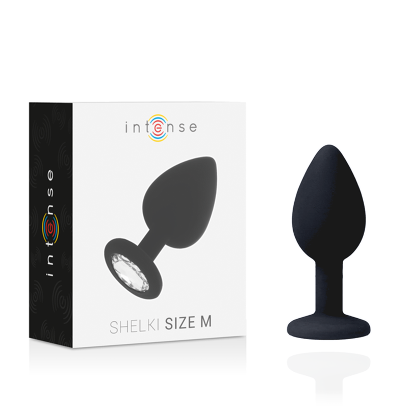 INTENSE SHELKI M Anal Plug Schwarz – Seidig-weiches Silikon, Wasserdicht Produktansicht und Details