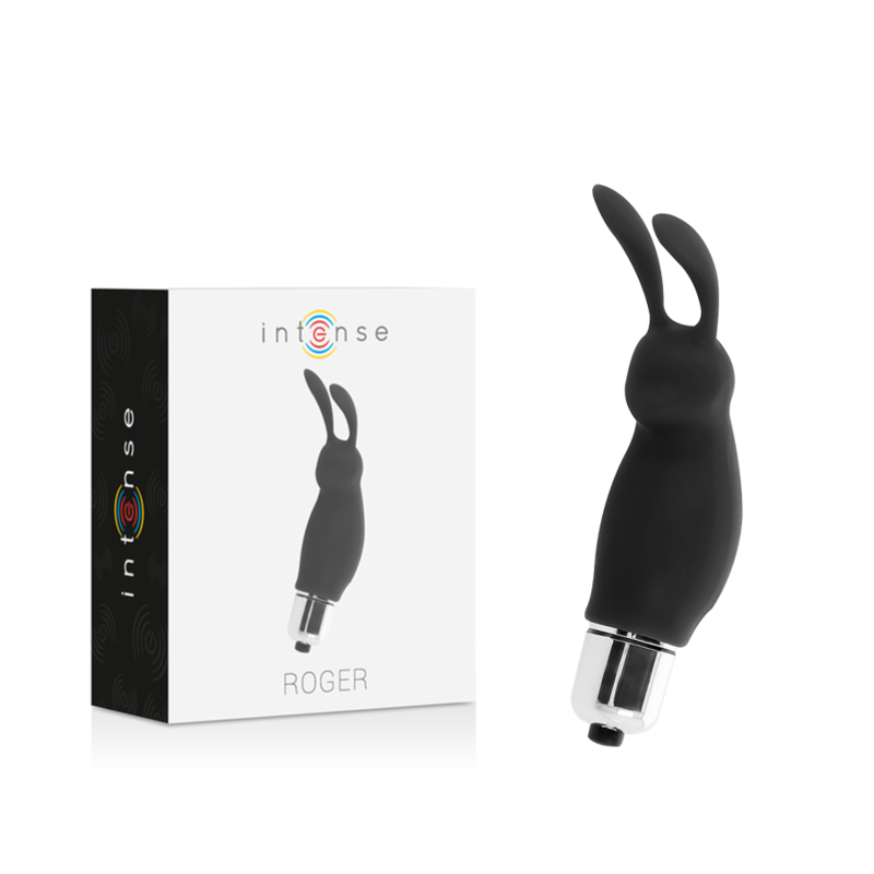 Intense Roger Rabbit Vibrator schwarz – Kompakt, leise, Silikon, kraftvoll Rabbit Vibrator diskret online kaufen