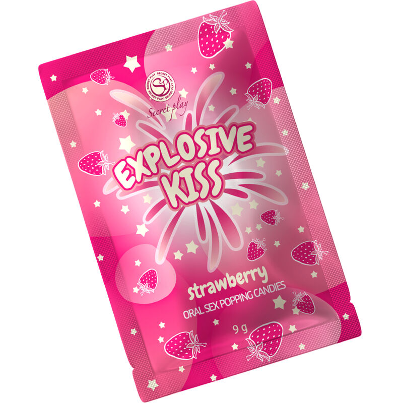 SecretPlay Pop-Bonbons Erdbeere 9 g – Süß, prickelnd & essbar – Erotik-Süßigkeit Bild 2