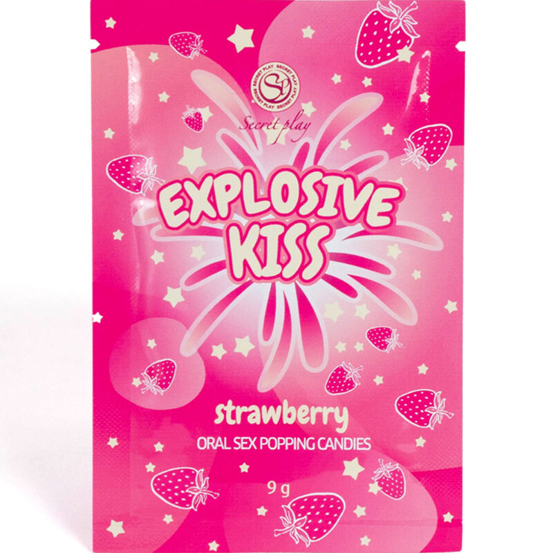 SecretPlay Pop-Bonbons Erdbeere 9 g – Süß, prickelnd & essbar – Erotik-Süßigkeit Bild 4