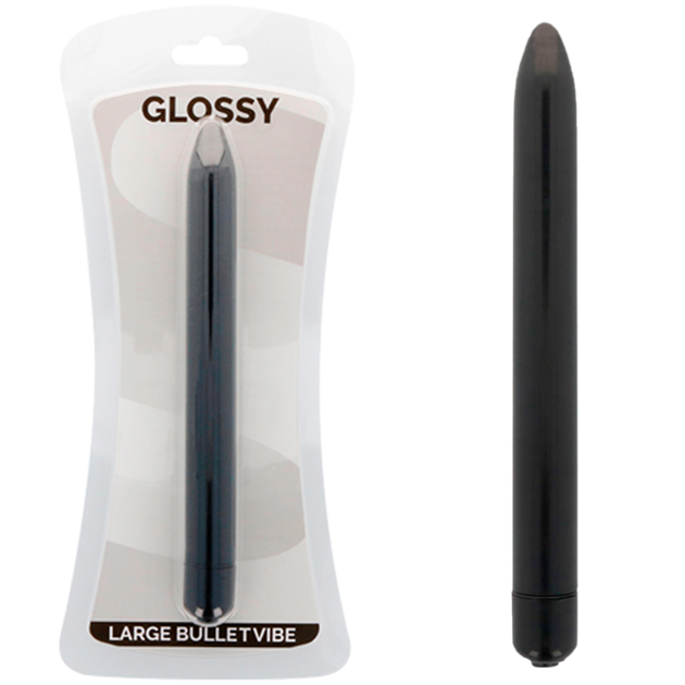 GLOSSY - SCHLANKER VIBRATOR SCHWARZ Vibrator diskret online kaufen