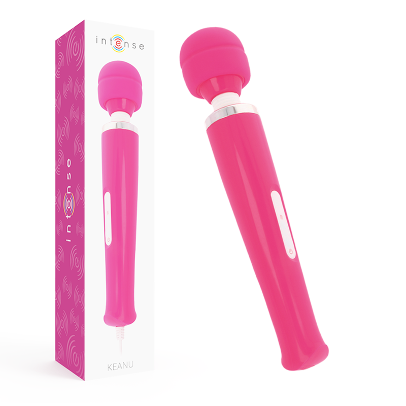 INTENSE - KEANU WAND ROSA MASSAGER Vibratorstab Produktansicht und Details