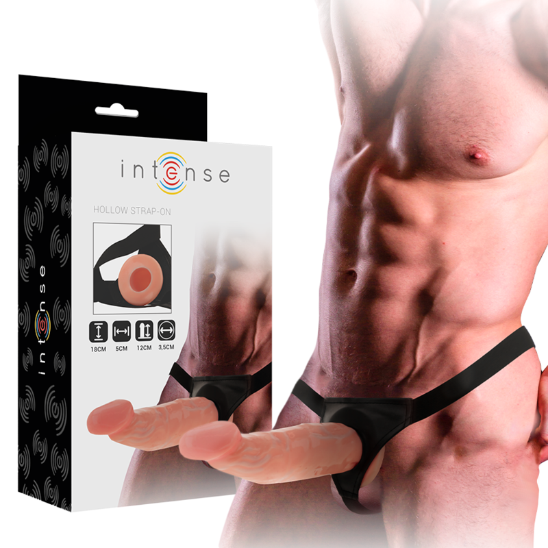 INTENSE - HOHLGESCHIRR MIT DILDO 18 X 3,5 CM – Dildo Bild 2