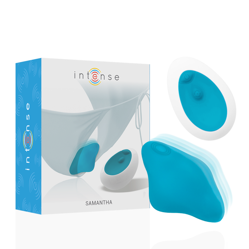 INTENSE Samantha – Fernbedienbare Panty, Vibration, Blau, 10 Lustmodi – Slip Bild 2