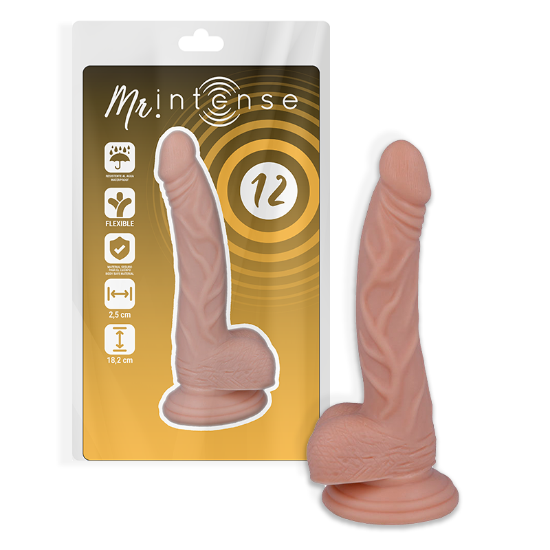 MR INTENSE - 12 REALISTIC PENIS 18.2 CM -O- 2.5 CM – Erotik-Zubehör Bild 1