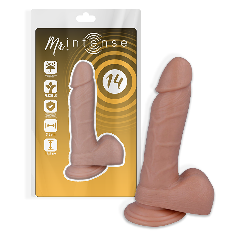MR INTENSE - 14 REALISTISCHER PENIS 18.5 CM -O- 3.8 CM realistischer Dildo diskret online kaufen