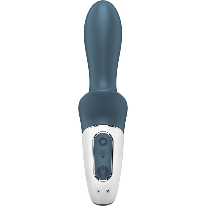 SATISFYER Luftpumpe Booty 2 – Aufblasbarer Anal- & Prostata-Vibrator, Dunkelgrau