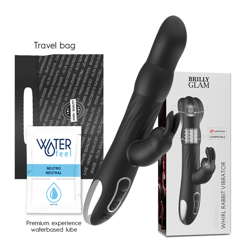 BRILLY GLAM Moebius Rabbit Vibrator – 2 Motoren, 10 Vibrationsmodi, Watchme-kompatibel, USB, IPX7 – Rabbit Vibrator Bild 1