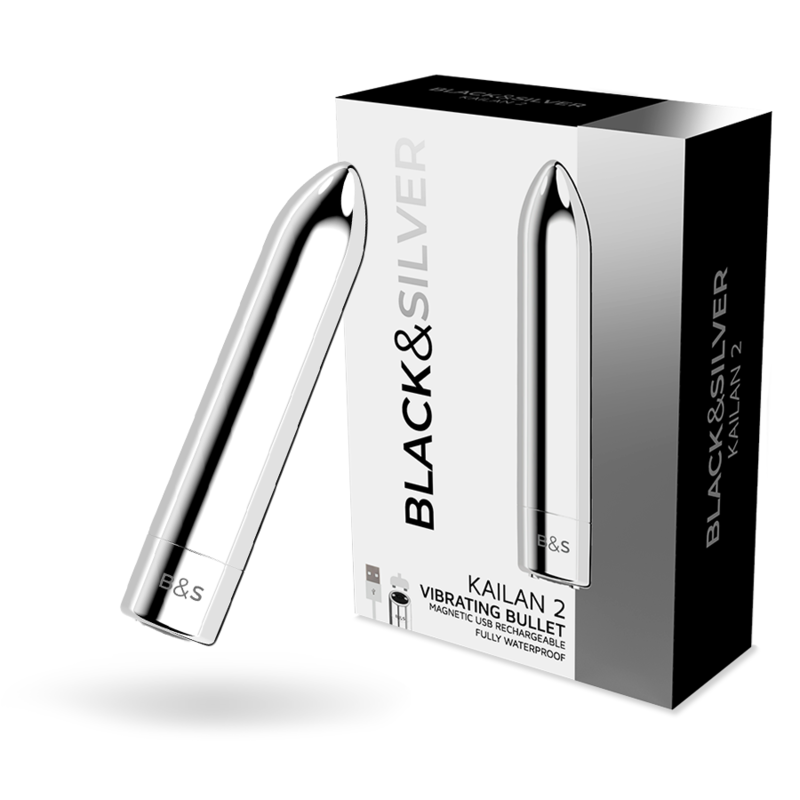 BLACK&SILVER - KAILAN 2 SILBER VIBRIERENDE MAGNETKUGEL – Vibrator Bild 2