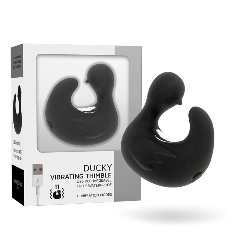 BLACK&SILVER - DUCKYMANIA WIEDERAUFLADBARER SILIKON-STIMULIERENDER ENTENHÜHLING – Erotik-Zubehör Bild 2