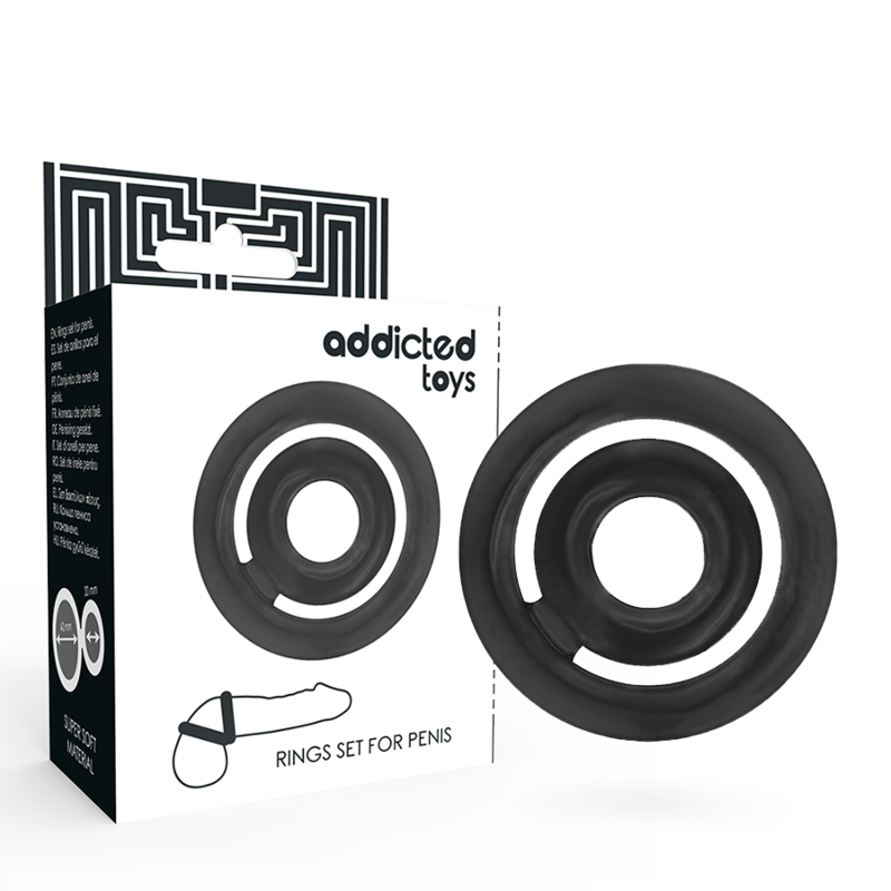 ADDICTED TOYS - POTENZ-C-RING PENIS SCHWARZ Penisring diskret online kaufen