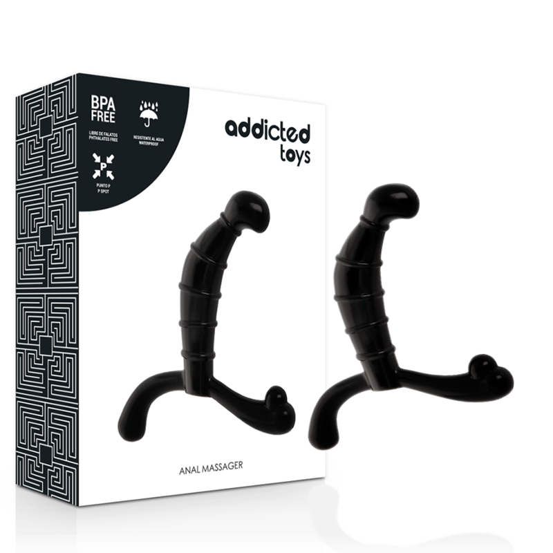 ADDICTED TOYS - PROSTATA ANALVERGNÜGEN SCHWARZ Prostata-Massager diskret online kaufen