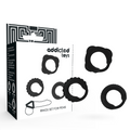 ADDICTED TOYS - C-RING-SET SCHWARZ Sextoy-Set Produktansicht