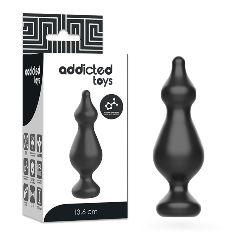 ADDICTED TOYS - ANAL SEXUELLER STECKER 13.6 CM SCHWARZ Anal-Toy diskret online kaufen