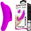 PRETTY LOVE - DELPHINI LEISTUNGSSTARKER LILA FINGERSTIMULATOR – Fingervibrator Bild 1
