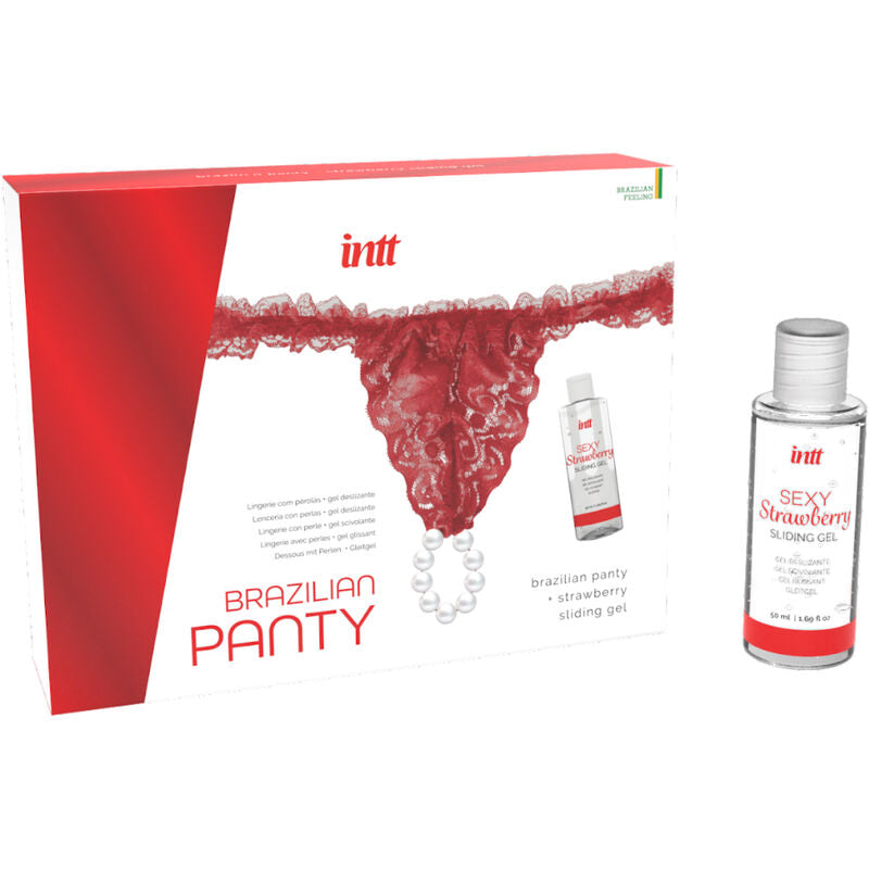 INTT RELEASES - BRASILIANISCHES ROTES HÖSCHEN MIT PERLEN UND SCHMIERGEL 50 ML – Erotik-Zubehör Bild 3