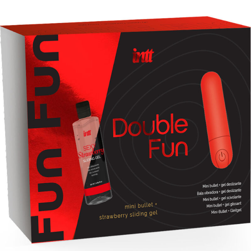 2-TEILIGES SPASS-KIT MIT VIBRIERENDER KUGEL UND ERDBEER-MASSAGEGEL Detailansicht bei Secret Pulse