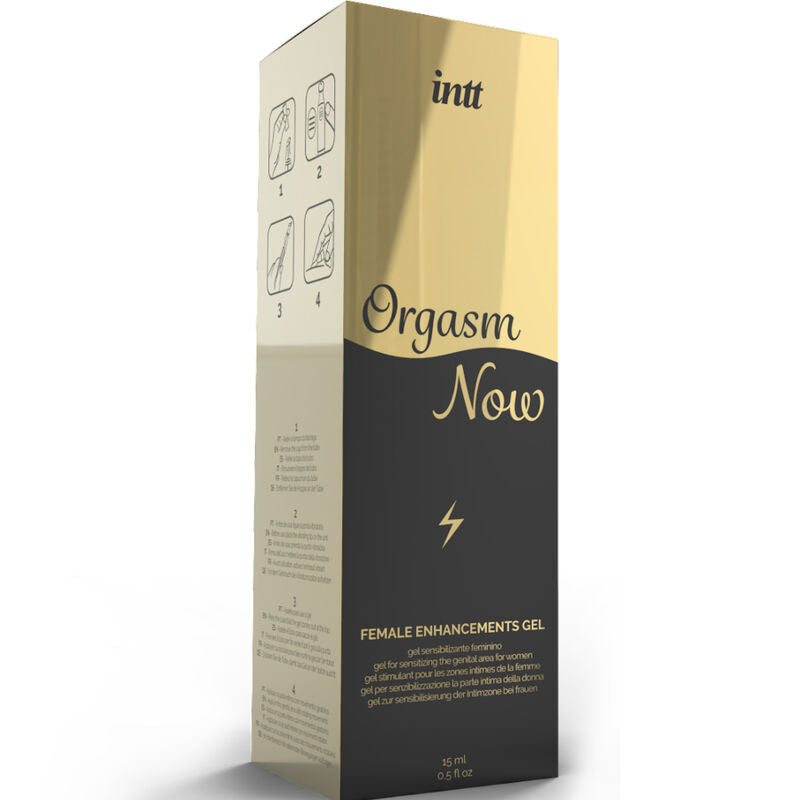 INTT LUBRICANTS - INTENSIVES VAGINALSTIMULIERENDES GEL MIT VIBRATOR-APPLIKATOR hochwertiges Intimtoy