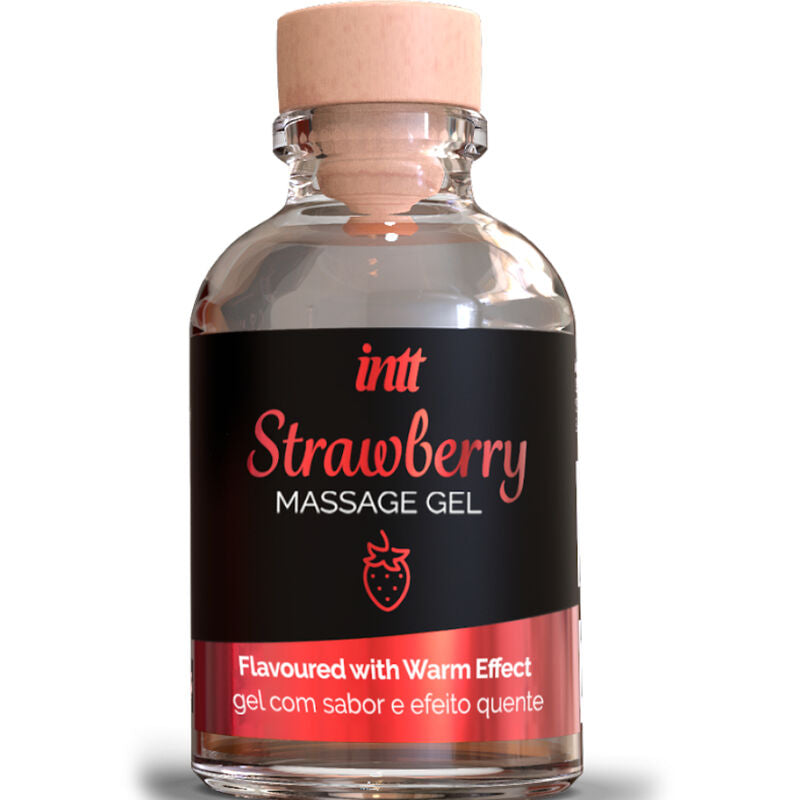 INTT MASSAGE & ORAL SEX - MASSAGEGEL MIT HEISSEM EFFEKT ERDBEERGESCHMACK Massagegel diskret online kaufen