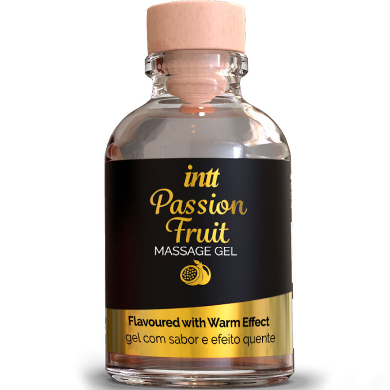 INTT MASSAGE & ORAL SEX - MASSAGEGEL MIT PASSIONSFRUCHTGESCHMACK UND WÄRMEEFFEKT für geschmeidige intime Momente
