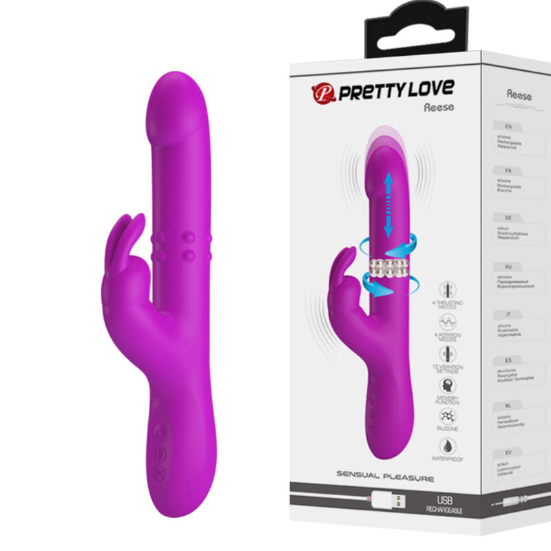PRETTY LOVE - REESE VIBRATOR MIT LILA ROTATION – Vibrator Bild 2