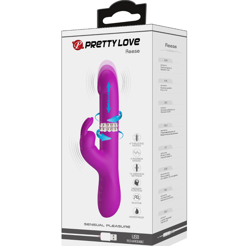 PRETTY LOVE - REESE VIBRATOR MIT LILA ROTATION – Vibrator Bild 20