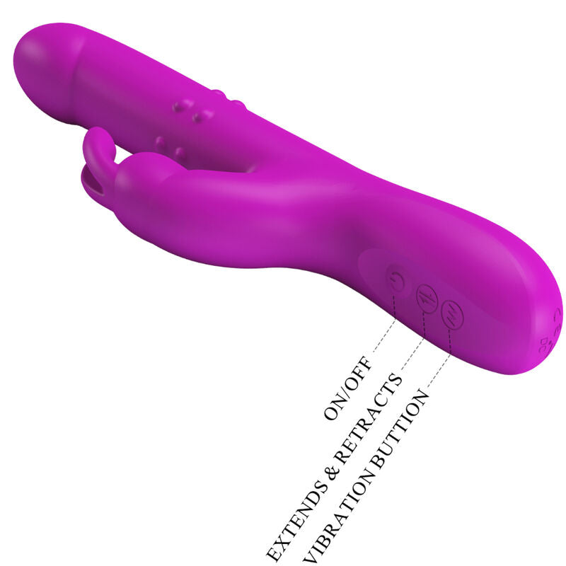 PRETTY LOVE - REESE VIBRATOR MIT LILA ROTATION – Vibrator Bild 14