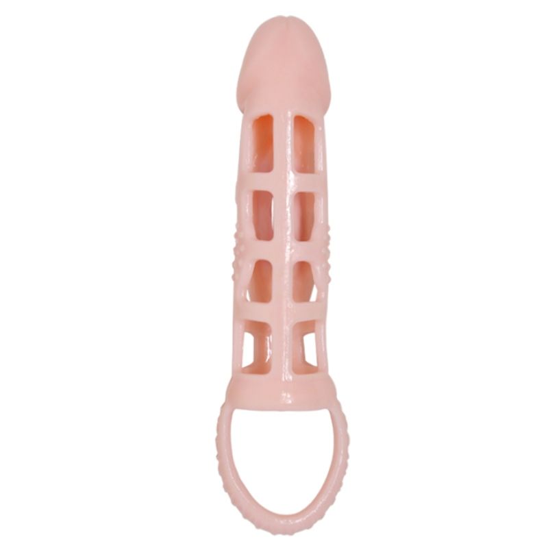PRETTY LOVE - HARRISON PENIS EXTENDER COVER MIT VIBRATION UND RIEMEN 13.5 CM – Penis-Extender Bild 12