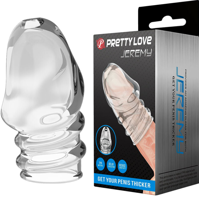 PRETTY LOVE - JEREMY TRANSPARENTER PENISVERDICKER – Erotik-Zubehör Bild 1