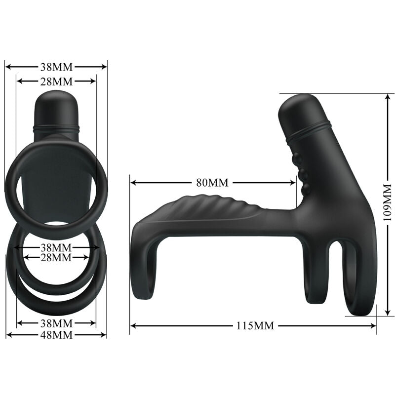 PRETTY LOVE - ELASTISCHE VERLNGERUNGSHÜLSE AUS WEICHEM SILIKON – Erotik-Zubehör Bild 12