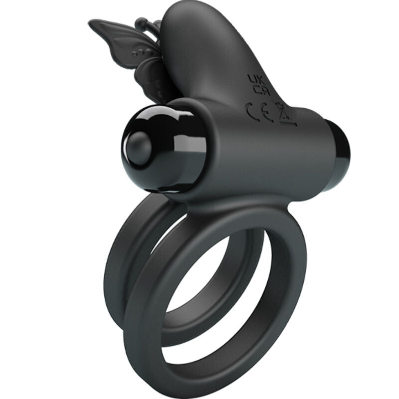 PRETTY LOVE - DOPPELVIBRIERRING MIT SCHWARZEM STIMULATOR – Vibrator Bild 8