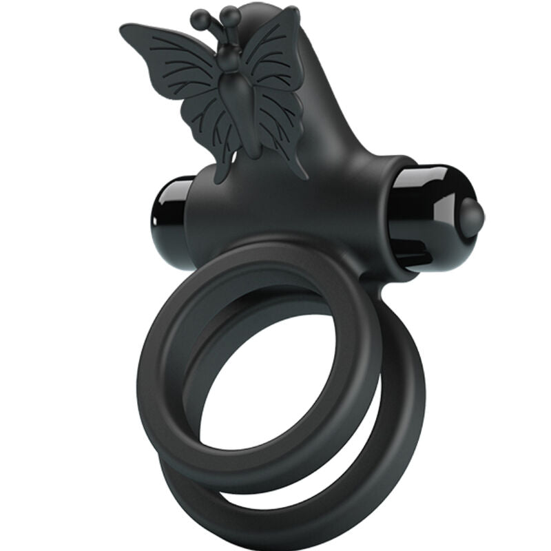 PRETTY LOVE - DOPPELVIBRIERRING MIT SCHWARZEM STIMULATOR – Vibrator Bild 4