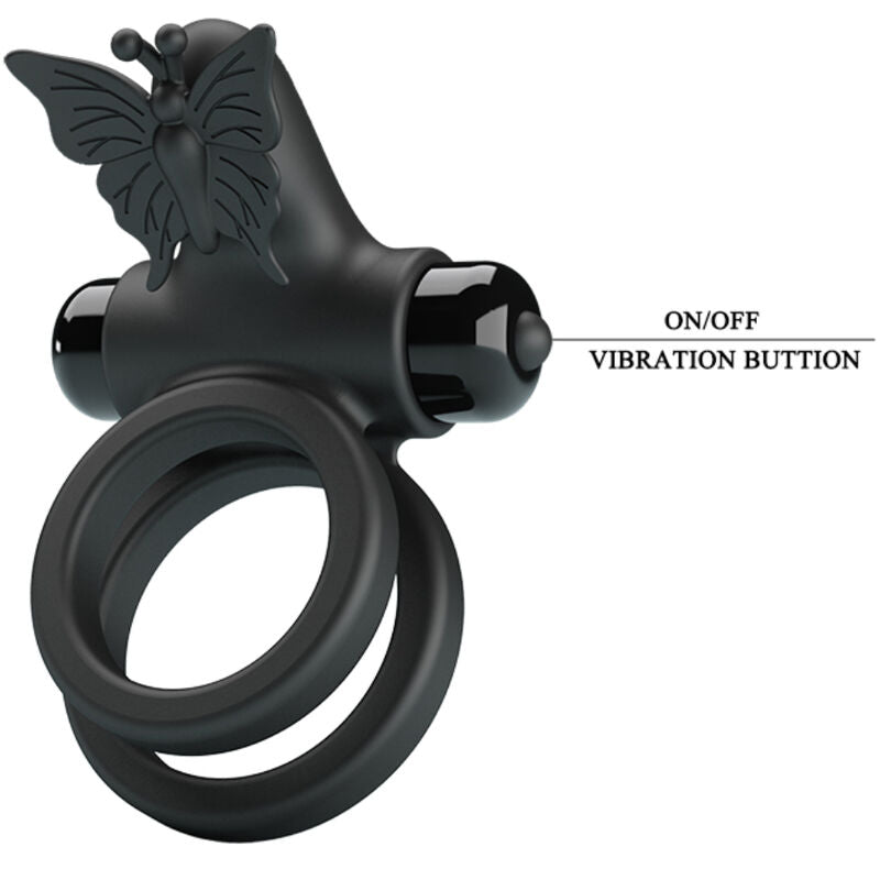 PRETTY LOVE - DOPPELVIBRIERRING MIT SCHWARZEM STIMULATOR – Vibrator Bild 16
